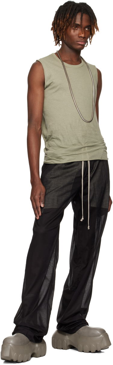 Hlače Rick Owens Rick Owens Hollywood Dietrich Drawstring Trousers Črna | RU01E5378 CV, 3