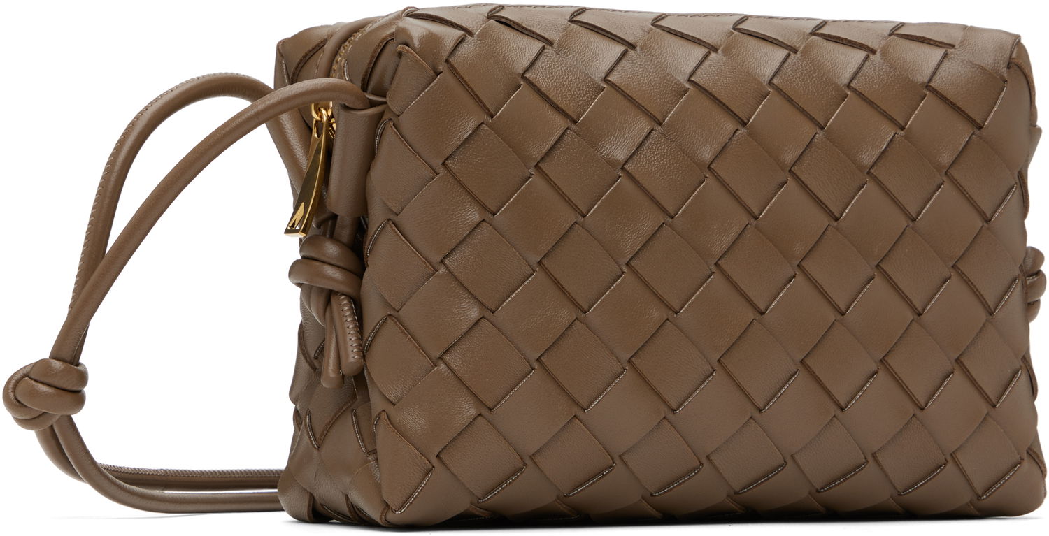 Torba za čez ramo Bottega Veneta Mini Loop Camera Bag Zelena | 723547 V1G11, 1