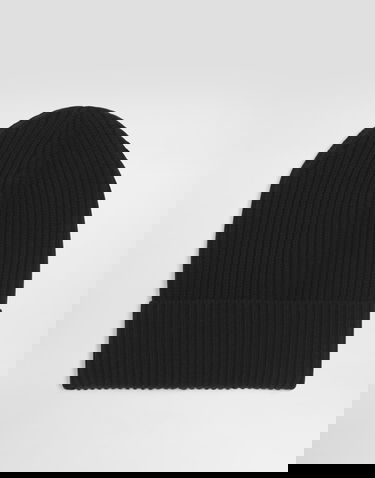 Beanie Dolce & Gabbana Dolce & Gabbana Knitted Wool and Cashmere Beanie Črna | FXQ19TJGME5N0000, 1
