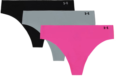 Spodnjice Under Armour Under Armour Pure Stretch 3-Pack Thong Siva | 1383893-652, 0