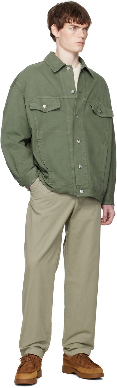 Hlače A.P.C. A.P.C. Lawrence Trousers Zelena | COHKU-H08509, 3