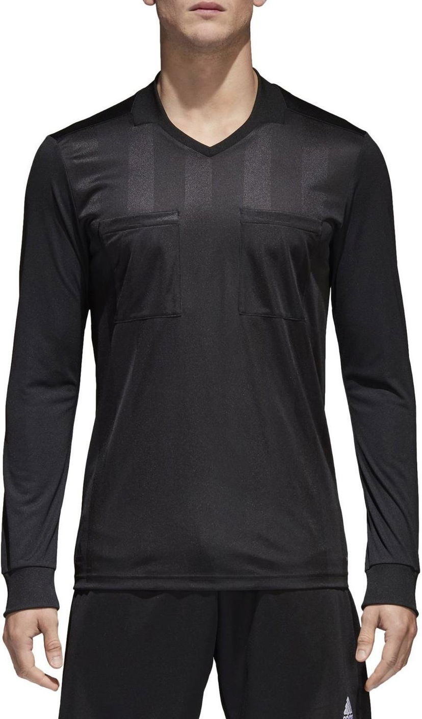 Dres adidas Originals Referee Long Sleeve V-Neck Shirt with Pockets Črna | cf6215
