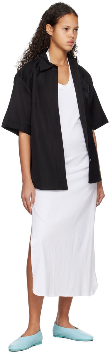 Srajce Loulou de Saison Loulou de Saison Moheli Short Sleeve Shirt Črna | MOHELI, 3
