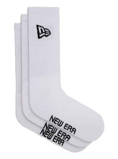 Nogavice New Era Flag Crew Socks Bela | 13113558