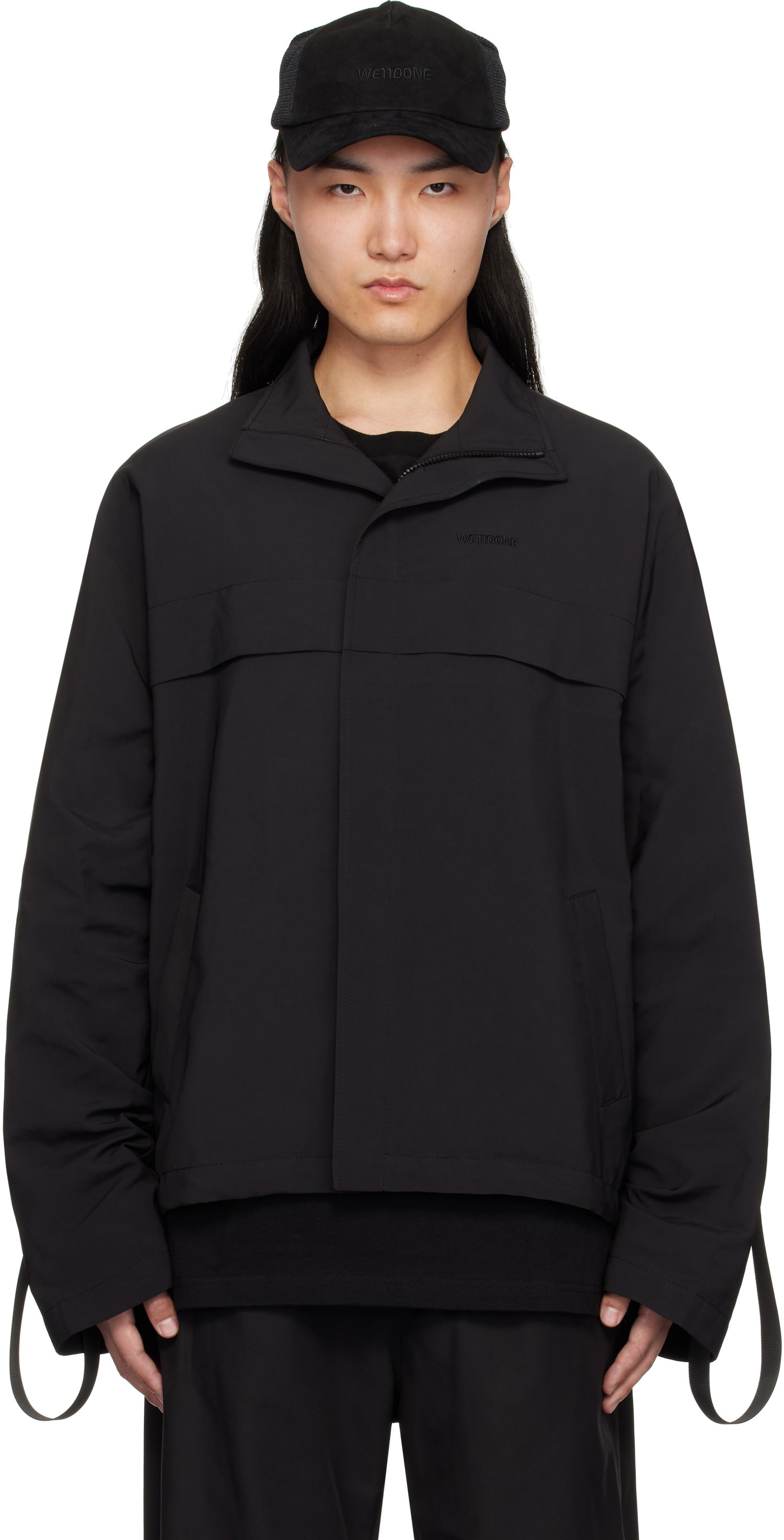 Vetrovka We11done We11done Strapped Windbreaker Jacket Črna | WD-JP0-25-004-M-BK, 0