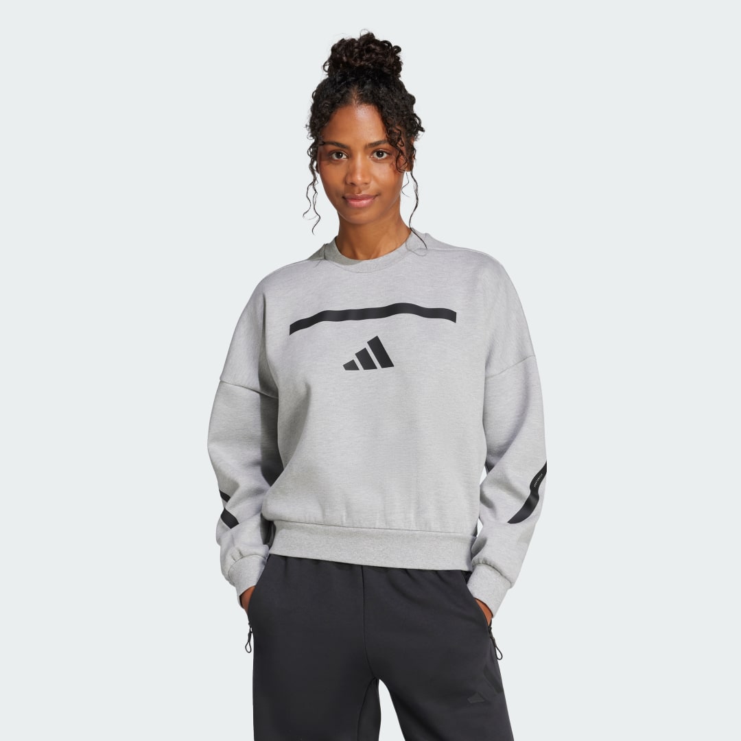 Pulover adidas Performance Z.N.E. Crewneck Sweatshirt Siva | JC5403, 0