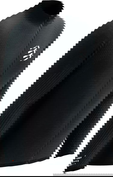 Pulover Compressport Seamless Zip Sweatshirt Črna | aswu2199014, 0