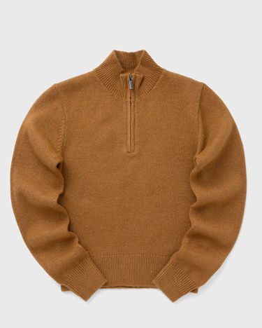 Pleteni pulover Dickies RUSTON Quarter-Zip Sweater Rjava | DK0A87P10BD1, 1