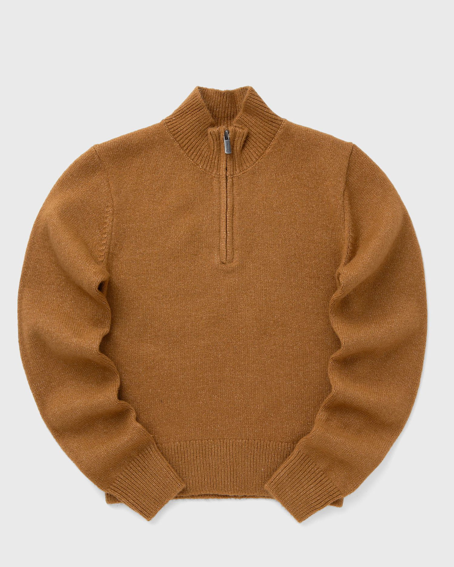 Pleteni pulover Dickies RUSTON Quarter-Zip Sweater Rjava | DK0A87P10BD1, 1