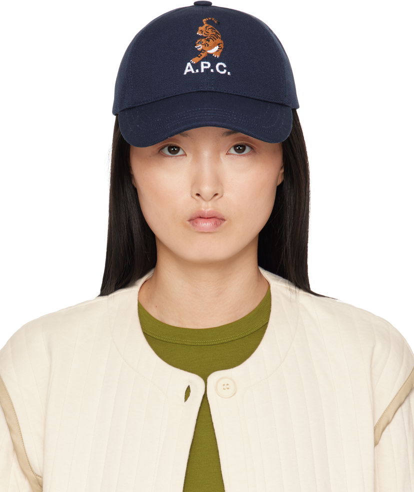 Kapa A.P.C. A.P.C. Charlie Tigre Cap Mornarica | COGYX-M24156