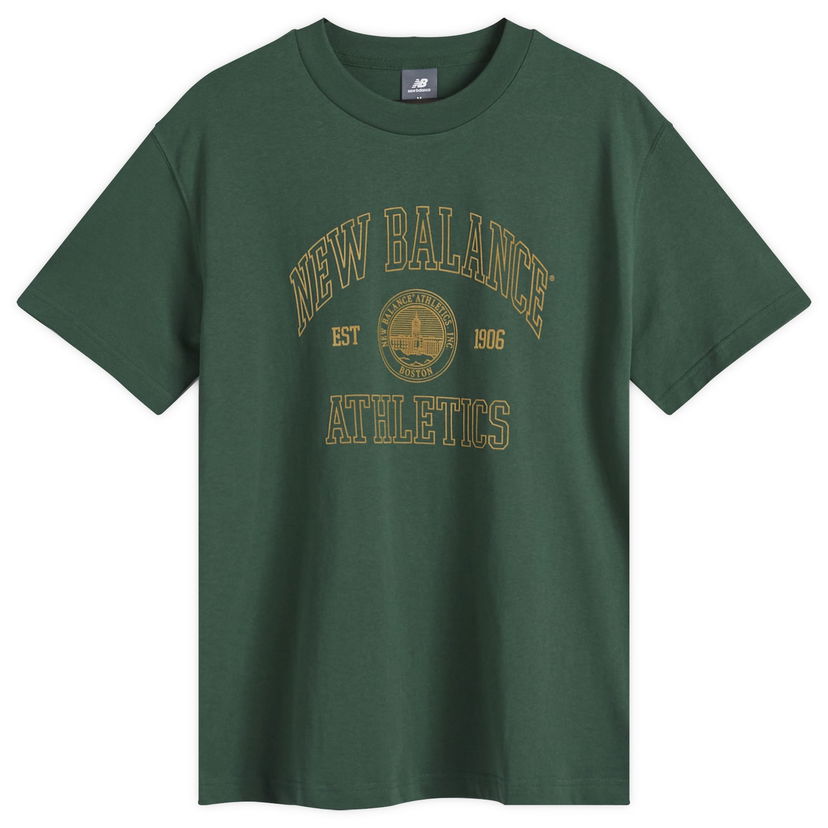 Majica New Balance Varsity Oversized Tee Zelena | WT43548-NWG