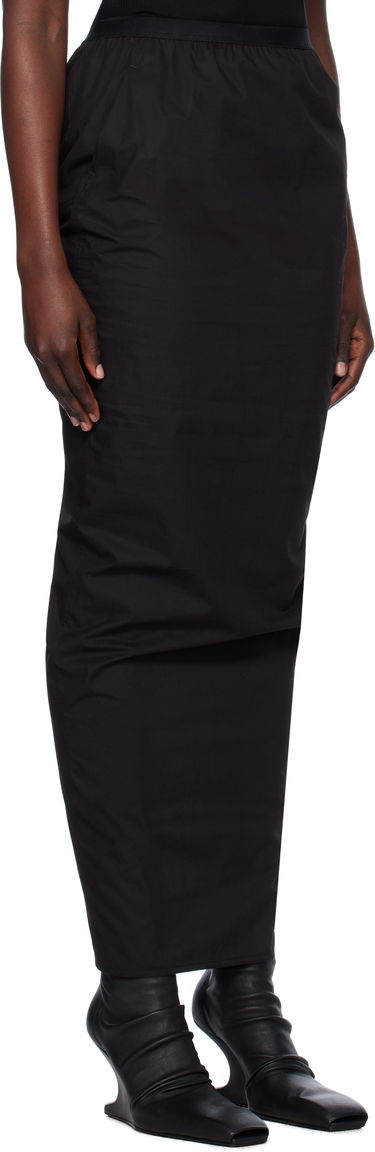 Krila Rick Owens Rick Owens Hollywood Soft Pillar Maxi Skirt Črna | RP01E7331 P, 1