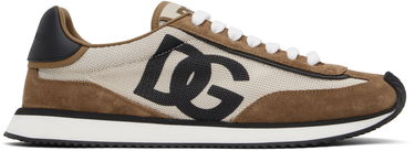 Superge in čevlji Dolce & Gabbana Mixed-Material 'DG' Cushion Rjava | CS2288 A3D24, 0