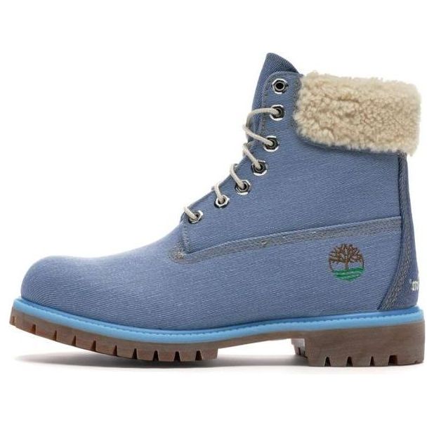 Superge in čevlji Timberland Just Don 6 Inch Premium Denim Boots Modra | TB0A1UXU484
