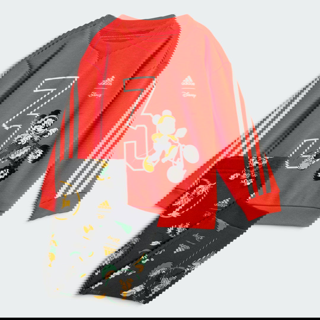 Trenirka adidas Performance Disney Mickey Mouse Sweatshirt and Pants Set Rdeča | JG1251, 0