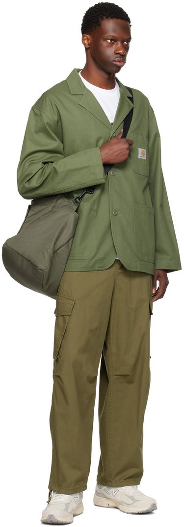 Cargo hlače Carhartt WIP Cargo Pants With Flap Pockets Zelena | I032983, 3