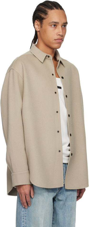 Srajce Fear of God Fear of God Wool Cashmere Overshirt Bež | FGE230-330DWC, 1