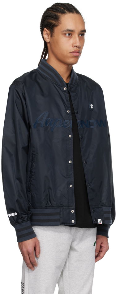 Bomber jakna AAPE by A Bathing Ape AAPE by A Bathing Ape 'AAPE Now' Varsity Bomber Jacket Mornarica | AAPLJM7702XXNNYD, 1