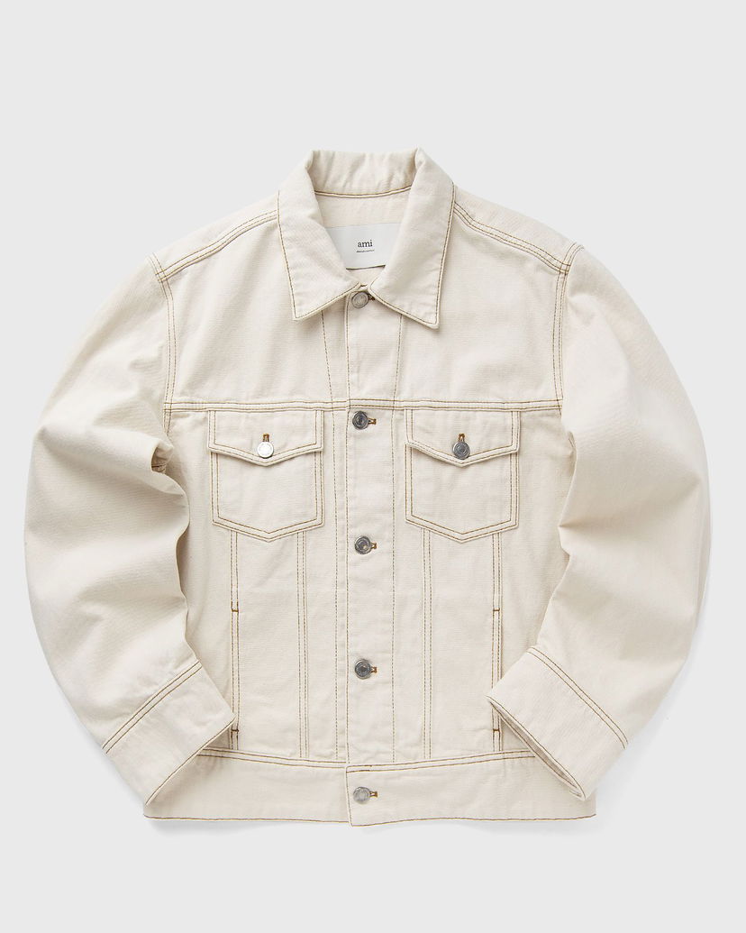 Jakna AMI AMI Paris Classic Trucker Denim Jacket XXL Bež | HJK247.DE0039-136