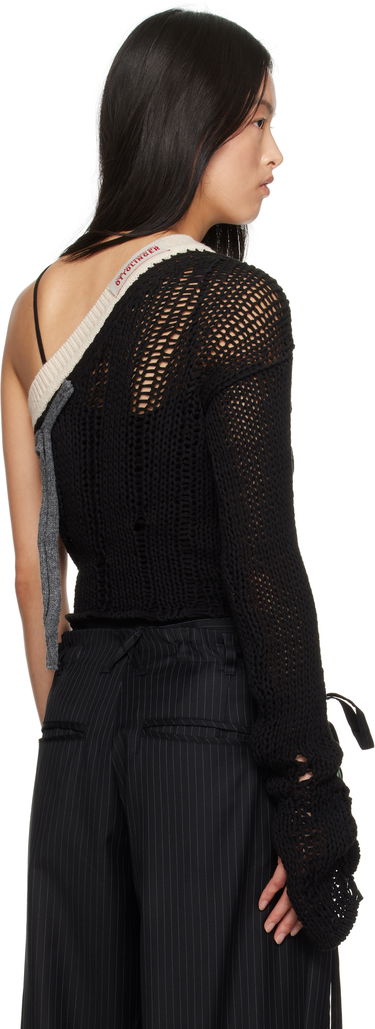 Pleteni pulover Andersson Bell Andersson Bell Ottolinger Edition One-Shoulder Knit Sweater Črna | atb1215w, 2