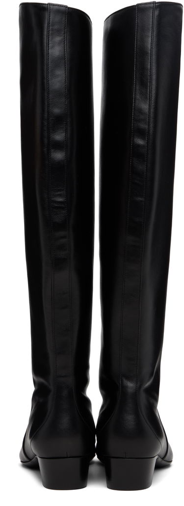 Superge in čevlji BY FAR BY FAR Pascal Nappa Leather Tall Boots Črna | 23FWPASDBLNAP, 1