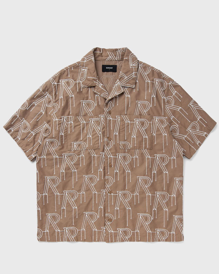 Srajce Represent Clo Represent EMBRODIERED INITIAL OVERSHIRT Rjava | MLM212-431