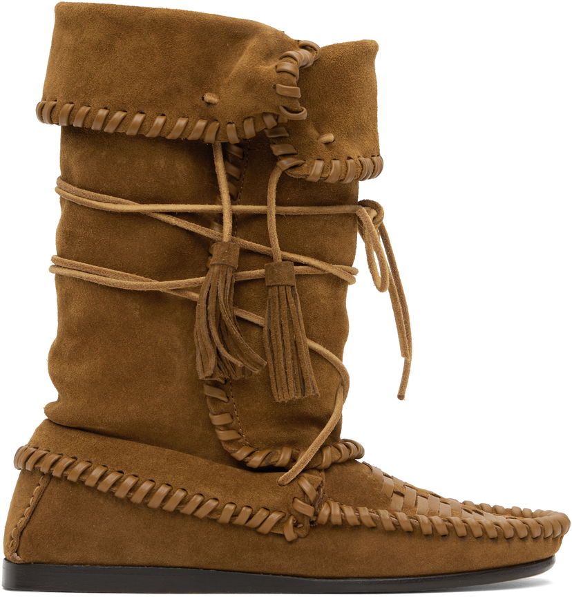 Superge in čevlji ISABEL MARANT Isabel Marant Winki Suede Boots Rjava | BO0210FA-C2A05S