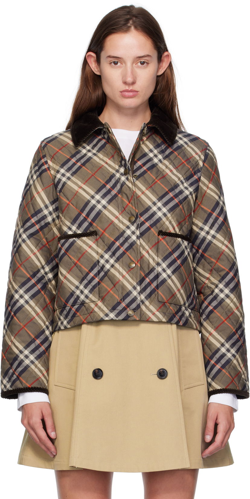 Jakna Burberry Burberry Oldham Quilted Jacket Večbarvna | 8110384