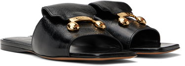 Modni dodatki Marni Marni Trunkaroo Leather Sandals Črna | SAMS024000 P8287, 3