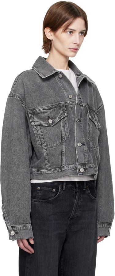 Jakna AGOLDE AGOLDE Palmer Cropped Denim Jacket Siva | A5047-1346, 1