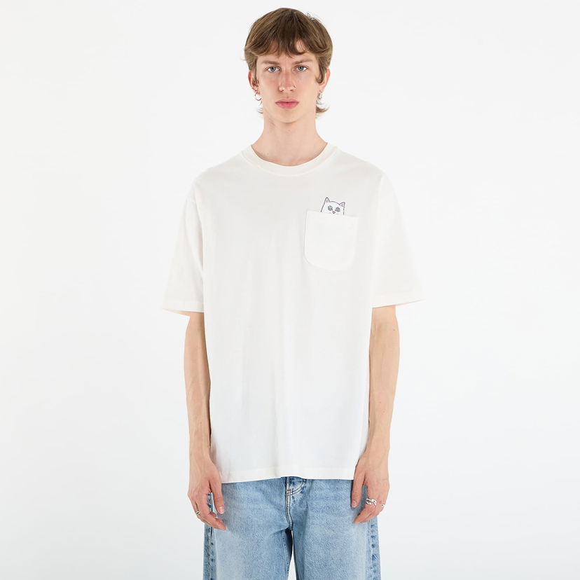 Majica RIPNDIP RIPNDIP Nut Then Bolt Pocket T-Shirt Bela | RNDFALL25118