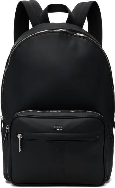 Nahrbtnik BOSS BOSS Structured Signature Trims Backpack Črna | 50552610, 0