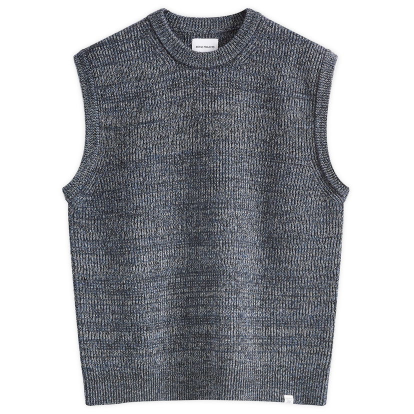 Telovnik NORSE PROJECTS Manfred Wool Cotton Črna | N45-0588-7111