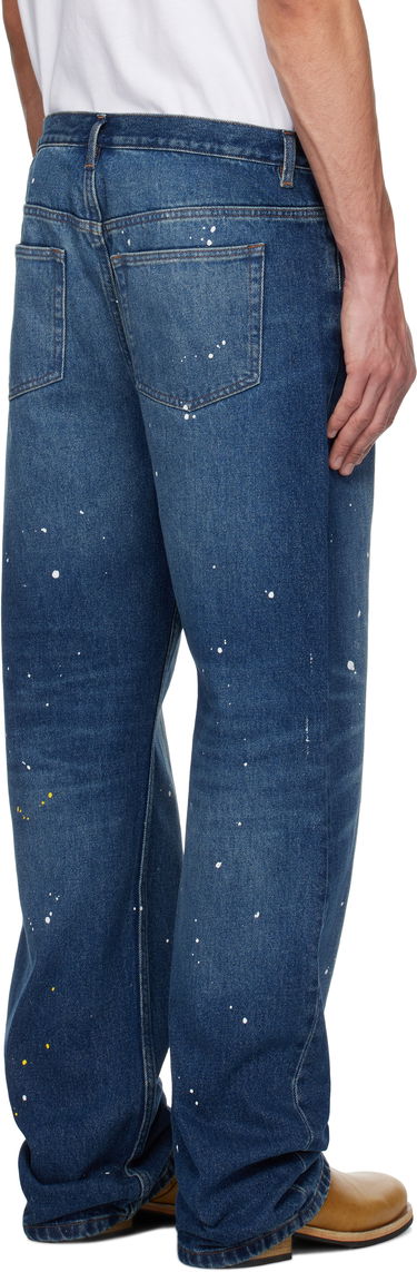 Kavbojke A.P.C. A.P.C. Relaxed Fit Paint Splatter Jeans Modra | COHGL-H09199, 2