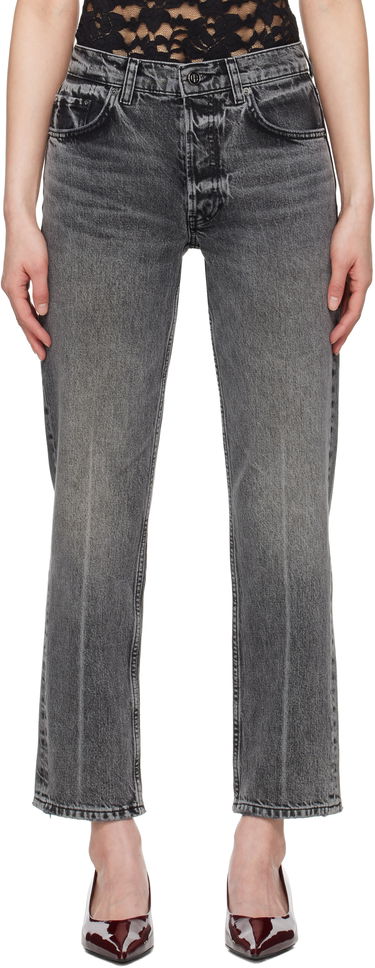 Kavbojke Anine Bing Anine Bing Kate Straight-Leg Jeans Siva | A-06-11158-WHG6, 0
