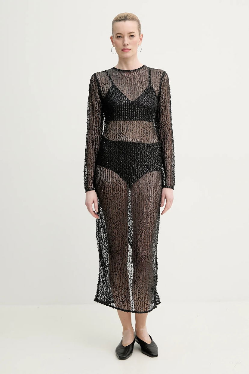 Obleke Samsoe Samsoe Samsoe Samsoe Samadda Maxi Dress Črna | F25100085