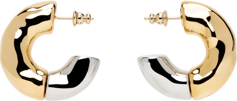 Uhani AMI AMI Paris Dune Hoop Earrings Kovinski | UJW219.361
