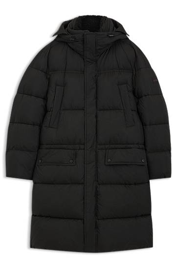 Parka BOSS Water-repellent long parka jacket Črna | 50543617