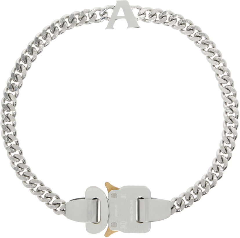 Ogrlica 1017 ALYX 9SM 1017 ALYX 9SM Silver-Tone Buckle Chain Necklace Kovinski | AAUJW0231OT01