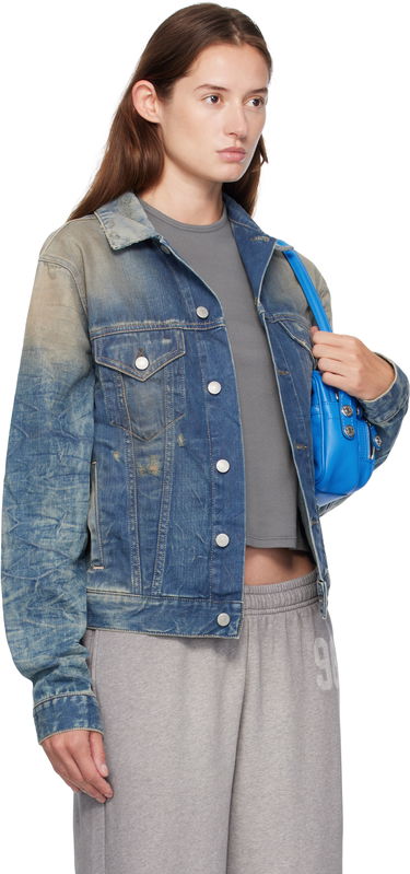 Jakna Acne Studios Acne Studios Distressed Denim Jacket Modra | C90196-, 1