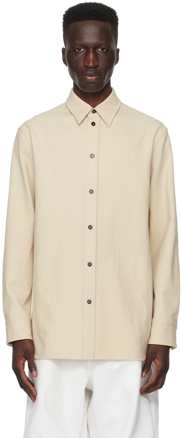 Srajce Jil Sander Button Shirt Bež | J23DL0001_J70018