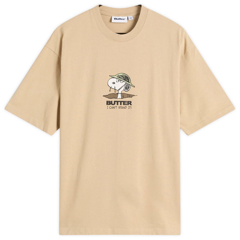 Majica Butter Goods Peanuts Can't Stand It Graphic T-Shirt Bež | BGBP240101-WSA