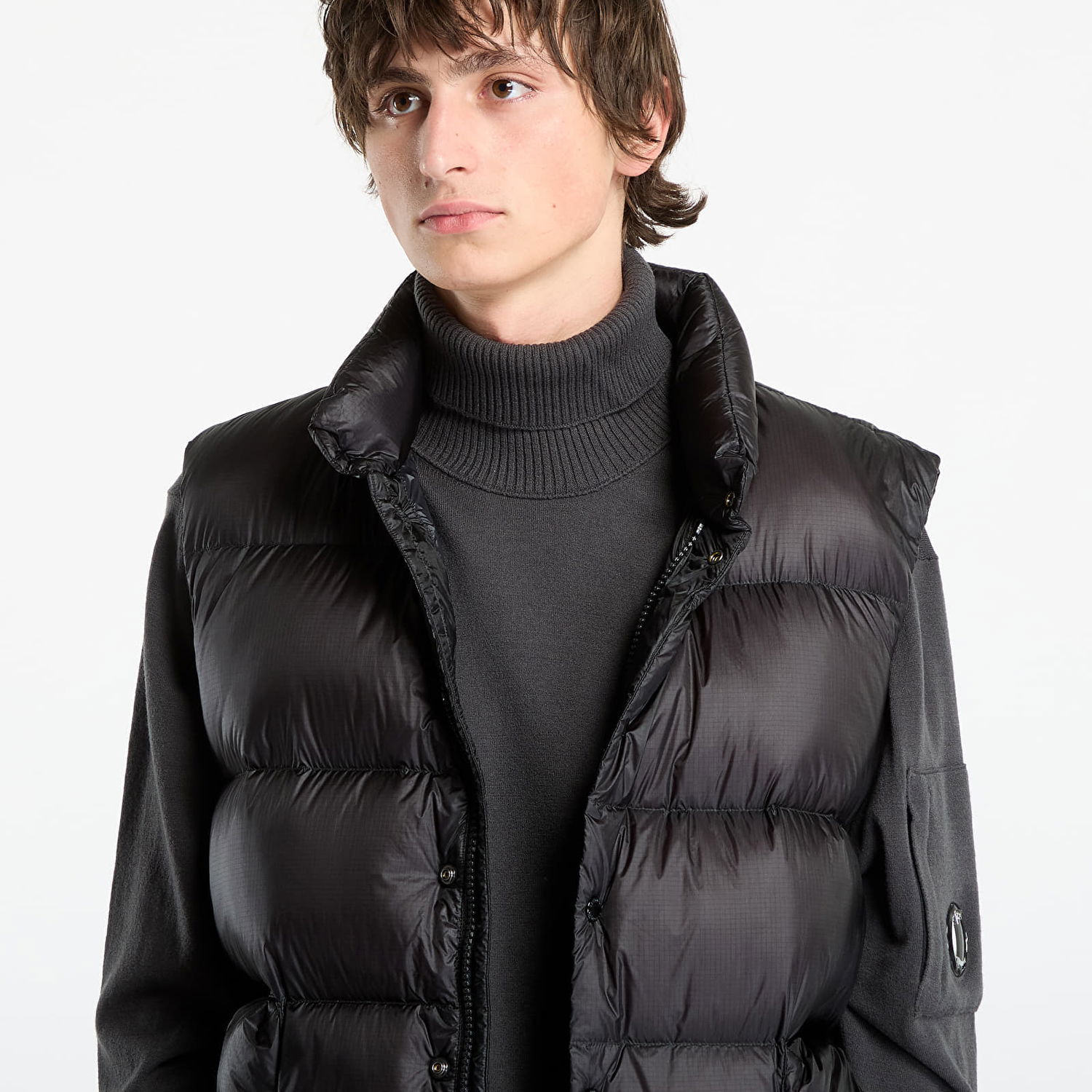 Telovnik C.P. Company D.D. Shell Down Gilet Black Črna | 19CMVE192A110416A-999, 1