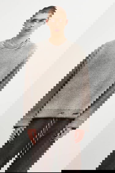 Pleteni pulover Represent Clo Represent Reversible Fade Out Sweater Siva | MLM100217, 0
