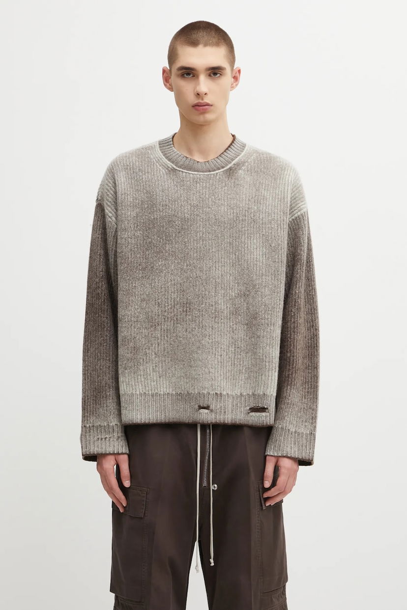 Pleteni pulover Represent Clo Represent Reversible Fade Out Sweater Siva | MLM100217