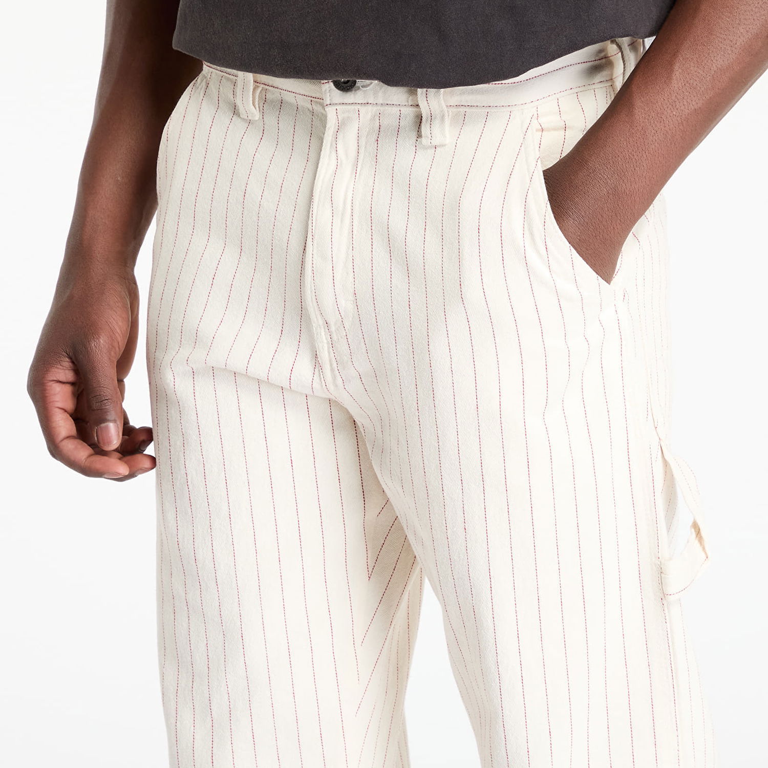 Hlače Dickies Dickies Service Carpenter Striped Pants W30/L32 Bela | DK0A4Z6QC481, 1