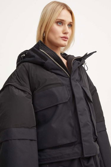 Parka HELIOT EMIL Layered Hooded Puffer Parka Črna | HE.02.098.BLK01, 6