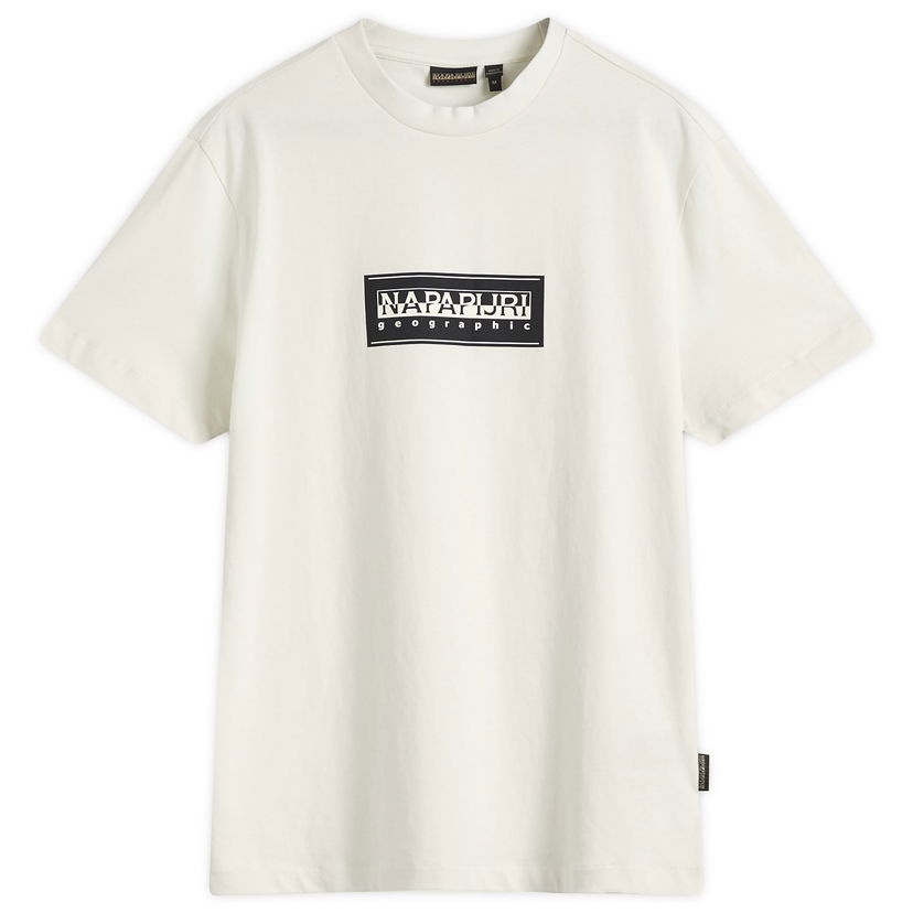 Majica Napapijri Men's Box Logo T-Shirt, Size Large Bela | NP0A4I3LN1A1