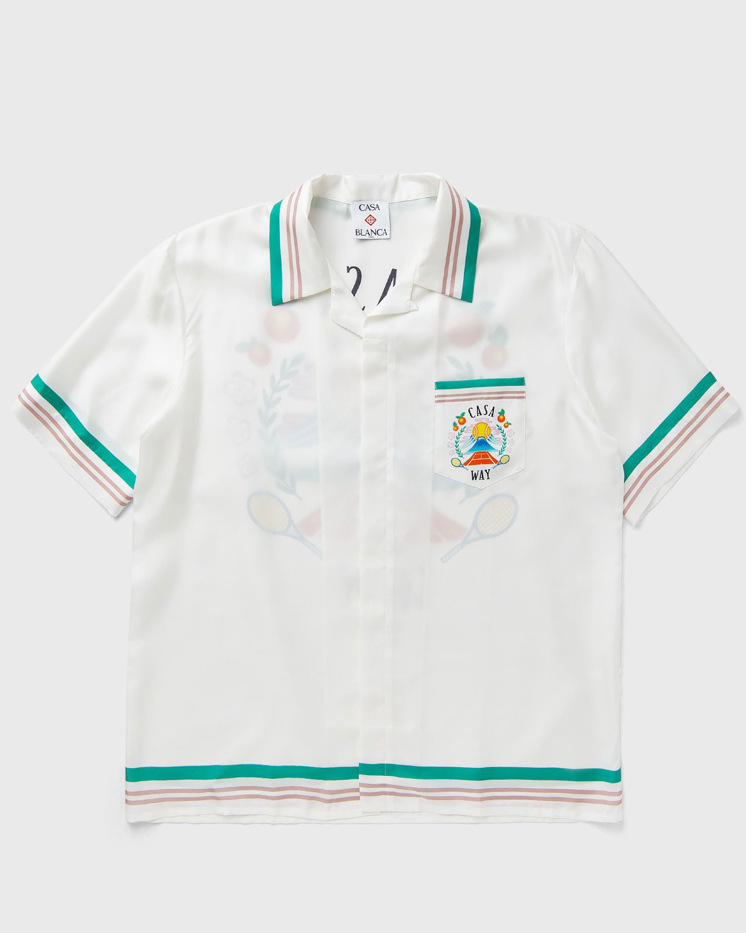 Srajce Casablanca Cuban Collar Resort Shirt Bela | MPF25-SH-003-07, 0