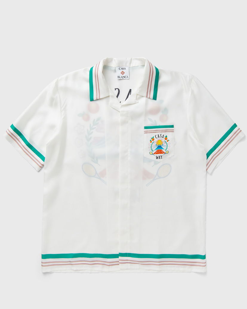 Srajce Casablanca Cuban Collar Resort Shirt Bela | MPF25-SH-003-07